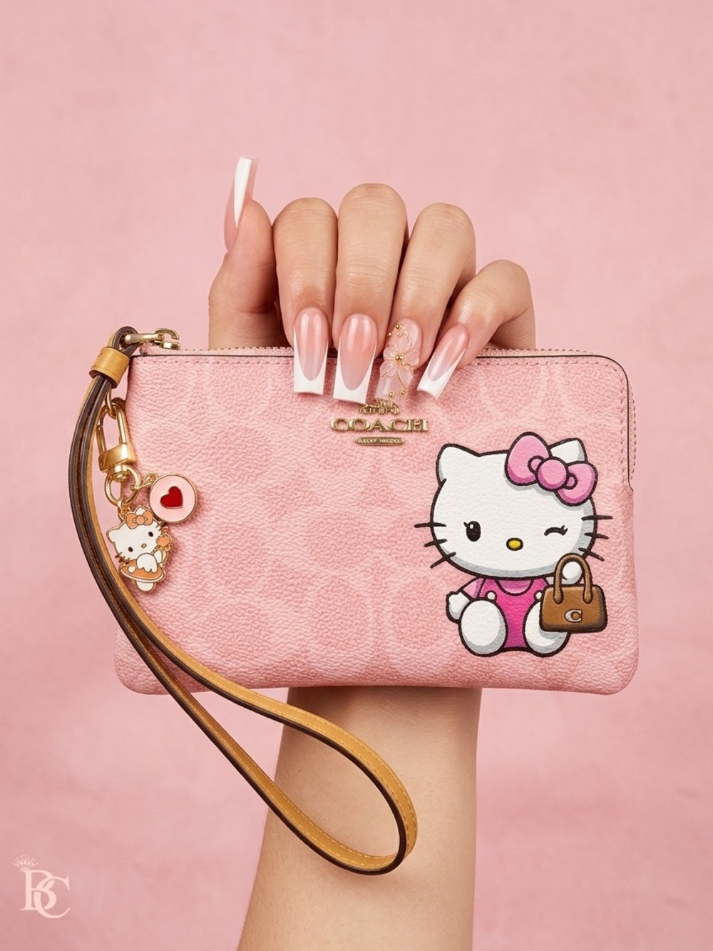 Custom Coach X Hello Kitty Wristlet 🎀✨